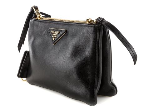 prada bandoliera crossbody bag velvet nero|Prada silver crossbody wallet.